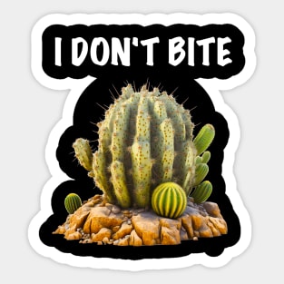 Cactus - I don't bite Sticker